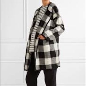 Hatch The Claude plaid alpaca merino blend coat